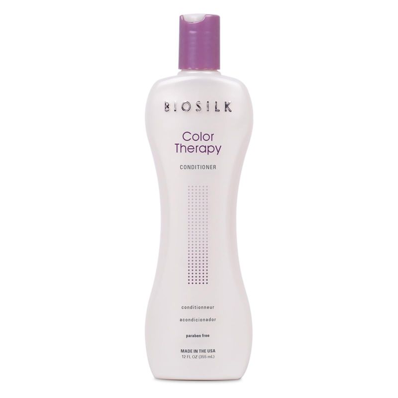 Biosilk Color Therapy Conditioner, Replenishes Moisture While Protecting Color, Enhances Vibrancy &amp; Shine, Sulfate, Paraben &amp; Cruelty-Free, 12 Oz