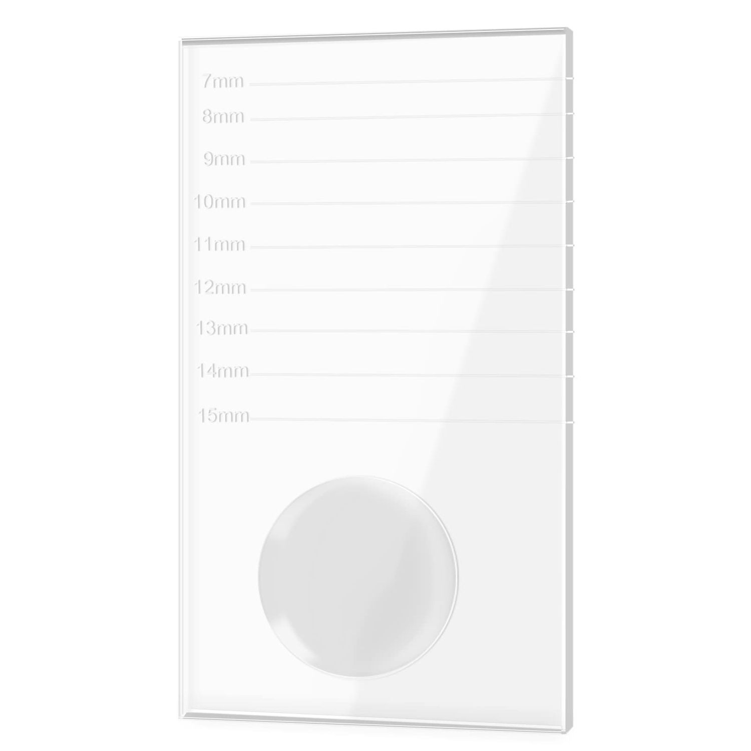G2PLUS Glass False Lash Holder, 4&#39;&#39; x 2&#39;&#39; x 0.4&#39;&#39;Lash Pallet for Lash Extensions, 2-in-1 Crystal False Lashes Adhesive Glue Pallet Holder for Eyelash Extensions