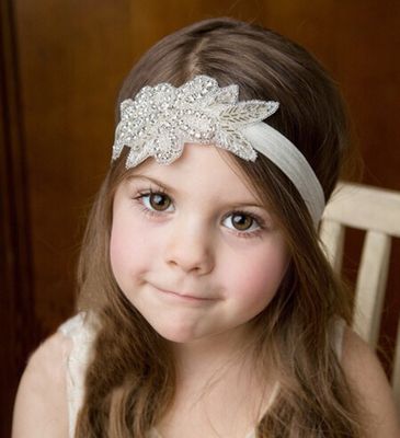 fxmimior Head Piece Flower Girl Wedding Crystal Rhinestones Headband Hair Accessories Headwear (1)