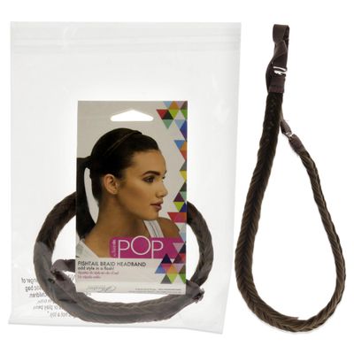 Hairdo Pop Double Braid Headband, R2 Ebony