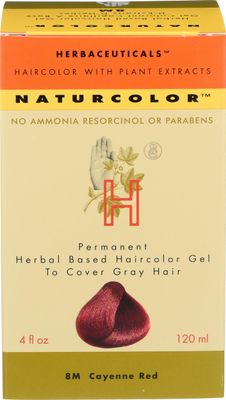 naturcolor Haircolor Hair Dye, 8M - Cayenne Red, 4 Fl Oz (8M)
