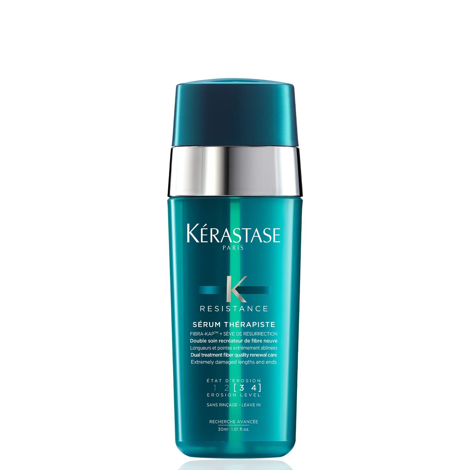 Kerastase Resistance Srum Thrapiste Hair Serum | Strengthening Hair Serum &amp; Heat Protectant | Dual Oil &amp; Cream Mix | For Weak, Over-processed and Damaged Hair | 1.01 Fl Oz
