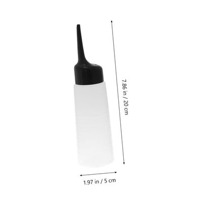 HEALLILY Empty Applicator Bottle Hair Dye Bottle with Black Slant Tip for Applying Hair Color