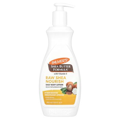 Palmer&#39;s Shea Formula Raw Shea Body Lotion, Pump, 13.5 Fl Oz (Pack of 2) - Packaging May Vary