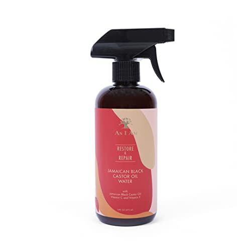 As I Am JBCO Water 16 oz - Nano Curl Strengthener - Moisturizes and Detangles - Anti-Frizz - Increases Fiber Strength - Enriched with Jamaican Black Castor Oil, Vitamin C, and Vitamin E, Red