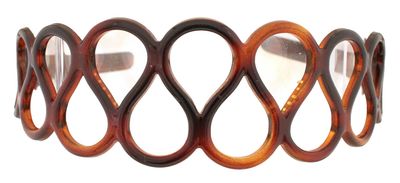 Caravan Spaghetti Design Wide but Comfortable Tortoise Shell Headband