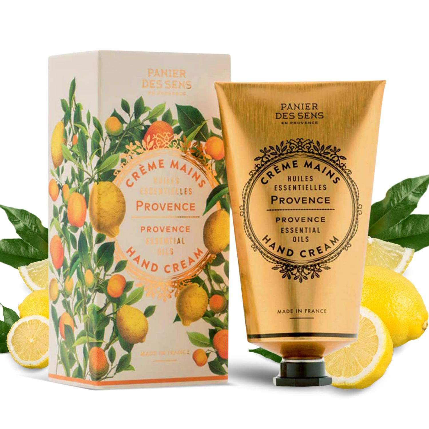 Panier des Sens - Hand Cream for Dry Cracked Hands - Provence Hand Lotion with Shea Butter &amp; Olive Oil - Vitamin E Skin Moisturizer with 97% Natural Ingredients - Made in France, 2.5 fl oz