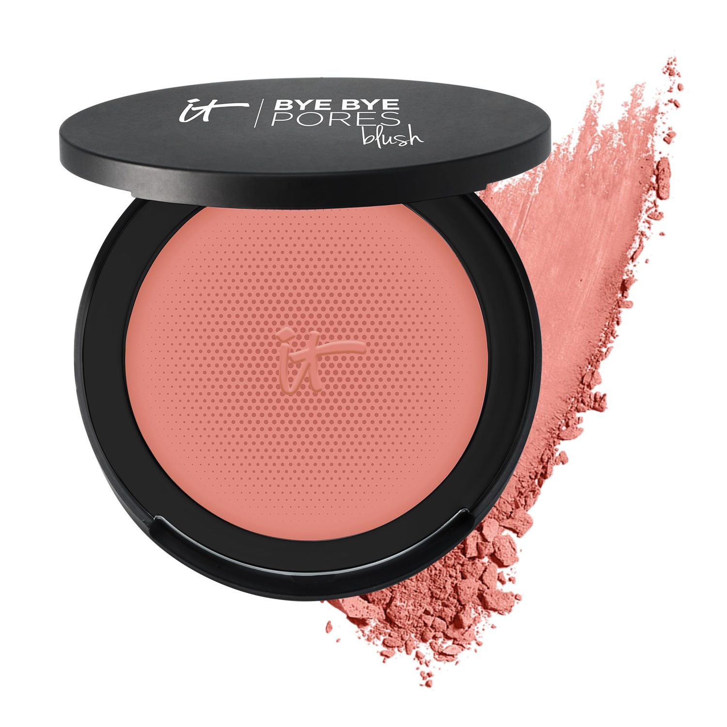 IT Cosmetics Bye Bye Pores Blush, Naturally Pretty - Sheer, Buildable Color - Diffuses the Look of Pores &amp; Imperfections - With Silk, Hydrolyzed Collagen, Peptides &amp; Antioxidants - 0.192 oz