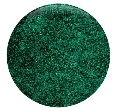 GLITTIES - Emerald Green - Loose Fine Glitter Powder (.008") - Great for Nail Art, Nail Polish, Gel, Gel Polish or Acrylic Nail Powder - Solvent Resistant - (10 Gram Jar)