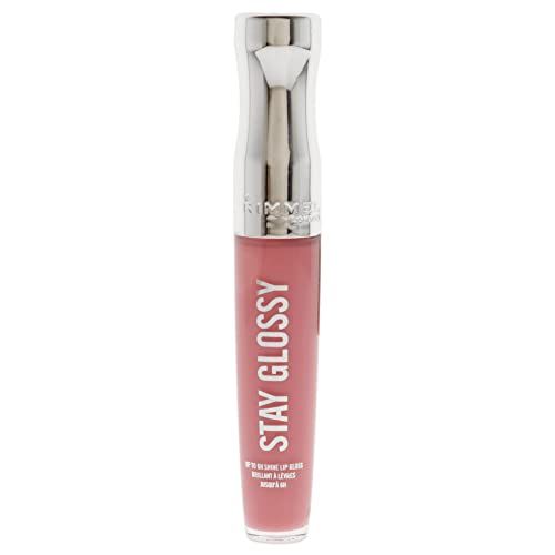 Rimmel Stay Glossy Lip Gloss - Non-Sticky and Lightweight Formula for Lip Color and Shine - 150 Claridge&#39;s Ruby, .18oz