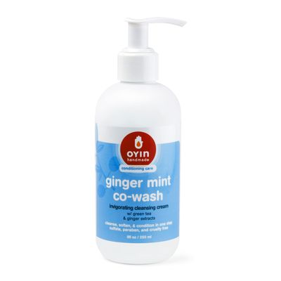 Oyin Handmade Ginger Mint Co-Wash with Invigorating Cleansing Cream with Green Tea &amp; Ginger Extracts |8 oz