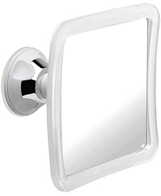 MIRRORVANA Fogless Shower Mirror for Shaving with Upgraded Suction, Anti Fog Shatterproof Surface and 360 Swivel - 6.3&quot; x 6.3&quot;