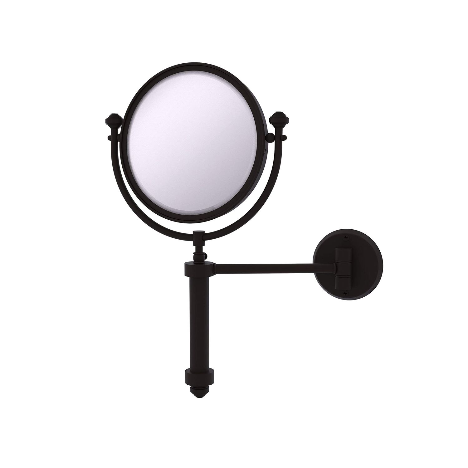 Allied Brass SB-4/3X Southbeach Collection Wall Mounted 8 Inch Diameter with 3X Magnification Make-Up Mirror, Oil Rubbed Bronze