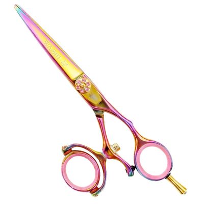 Washi Beauty Golden Rainbow Double Swivel Thumb Shear/Scissor in 5.5 or 6.0 (6.0)