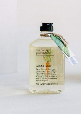 The Cottage Greenhouse Carrot &amp; Neroli Body Wash | Fragrant and Hydrating | Gentle Formula Including Coconut Oil &amp; Cocoa Butter | 11.5 fl oz / 340 ml