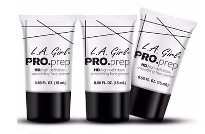 L.A. Girl High Definition Smoothing Face Primer With Vitamin E, Assortment, 0.5 Fl Oz (Pack of 3)