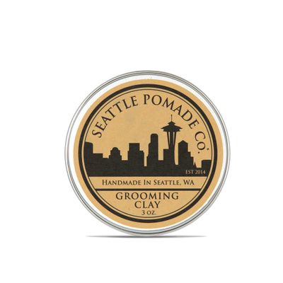 Seattle Pomade Co. Grooming Clay for Hair - USDA Certified, Made With Organic Essential Oils, Wax Based.