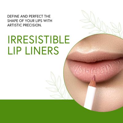 Honeybee Gardens Irresistible Lip Liner In Zen, Warm Pink Color, Long-Lasting, Gluten-Free, Vegan, 0.04 oz