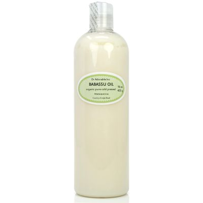 Dr Adorable - 16 oz - Babassu Oil - 100% Pure Cold Pressed Natural Organic