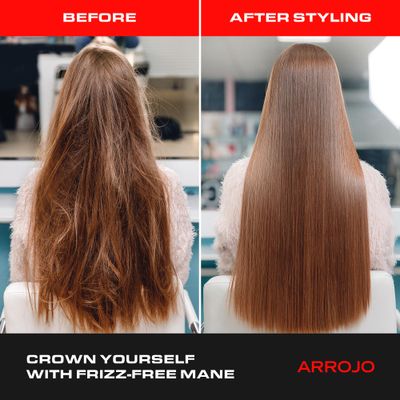 Arrojo Frizz Control Serum, 4oz - Sulfate &amp; Paraben-Free Hair Serum for Frizzy and Damaged Hair for Men &amp; Women - Lavender-Pear Scented