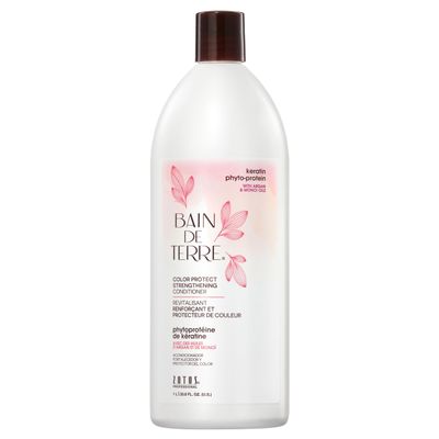 Bain de Terre Keratin Phyto-Protein Color Protect Strengthening Conditioner, Color-Safe Strengthening for Weak &amp; Damaged Hair, Sulfate-Free, Paraben-Free 33.8 Fl Oz