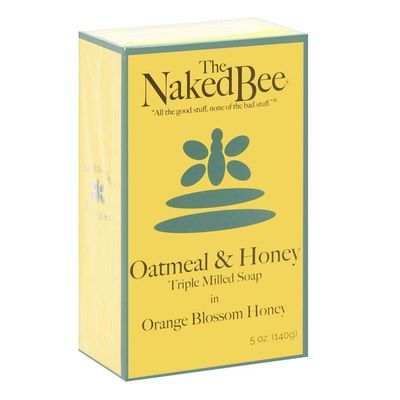 The Naked Bee Oatmeal &amp; Honey Triple Milled Soap, 5 Ounce, Orange Blossom Honey