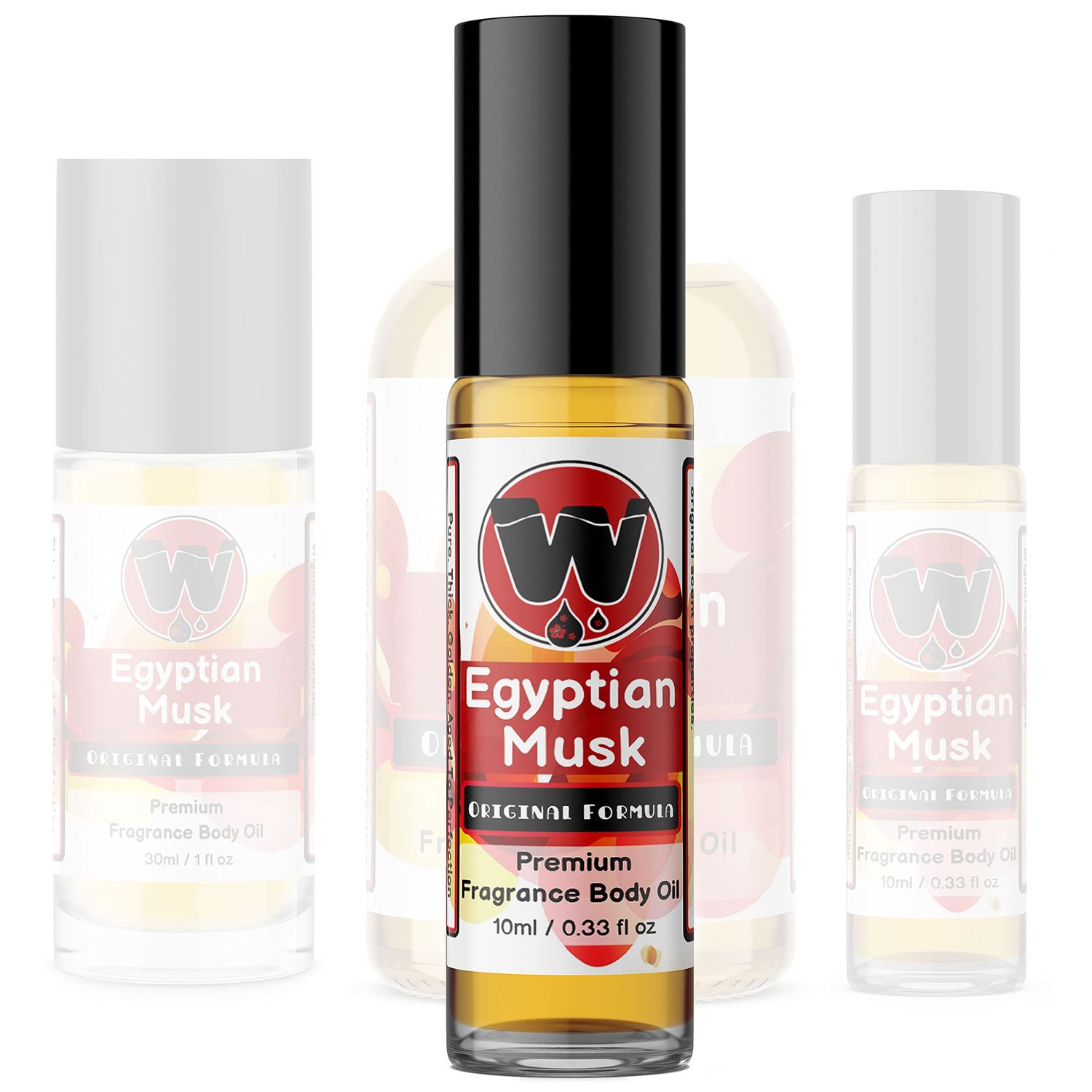 WagsMarket Egyptian Musk Oil, Choose from Roll On to 0.33oz - 4oz Glass Bottle, (0.33oz Roll On)