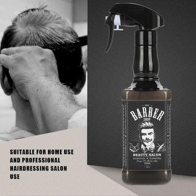 FILFEEL Hairdressing Spray Bottle, 500ml Plastic Hairdressing Spray Bottle Salon Barber Hair Tools Water Sprayer (Black)