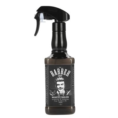 FILFEEL Hairdressing Spray Bottle, 500ml Plastic Hairdressing Spray Bottle Salon Barber Hair Tools Water Sprayer (Black)