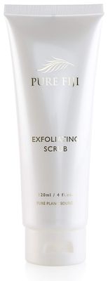 Pure Fiji Exfoliating Scrub - Facial and Body Scrub with Vitamin E, Coconut Oil Exfoliating Body Scrub for Women and Men, 4 Ounce