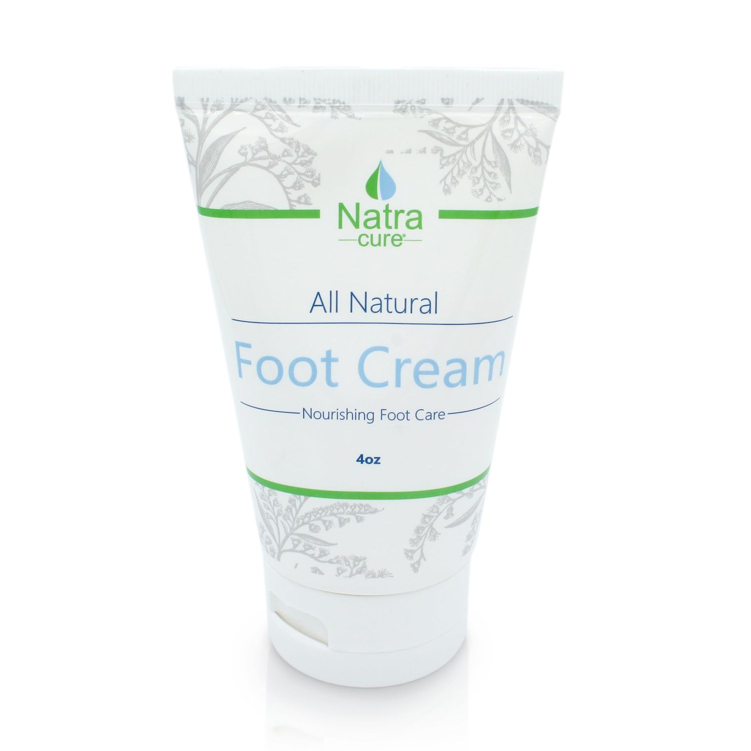 NatraCure Foot Repair Cream for Dry Cracked Heels &amp; All Natural Foot Lotion for Dry Cracked Tired Feet Relief - Foot Moisturizer Pedicure Lotion &amp; Foot Crack Cream for Foot Softening Treatment - 4 oz