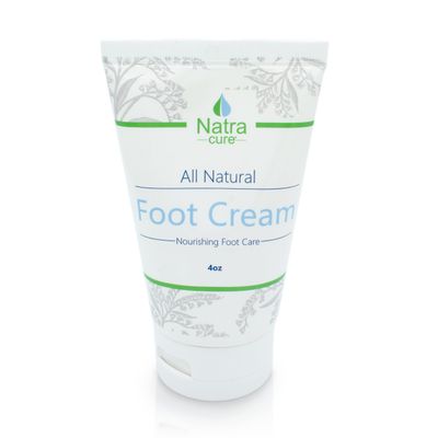 NatraCure Foot Repair Cream for Dry Cracked Heels &amp; All Natural Foot Lotion for Dry Cracked Tired Feet Relief - Foot Moisturizer Pedicure Lotion &amp; Foot Crack Cream for Foot Softening Treatment - 4 oz
