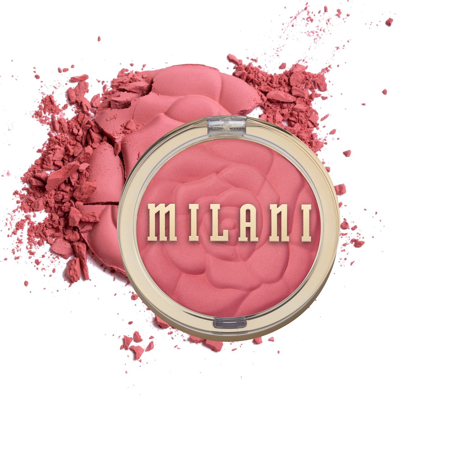 Milani Rose Powder Blush - Wild Rose (0.6 Ounce) Cruelty-Free Blush - Shape, Contour &amp; Highlight Face with Matte or Shimmery Color