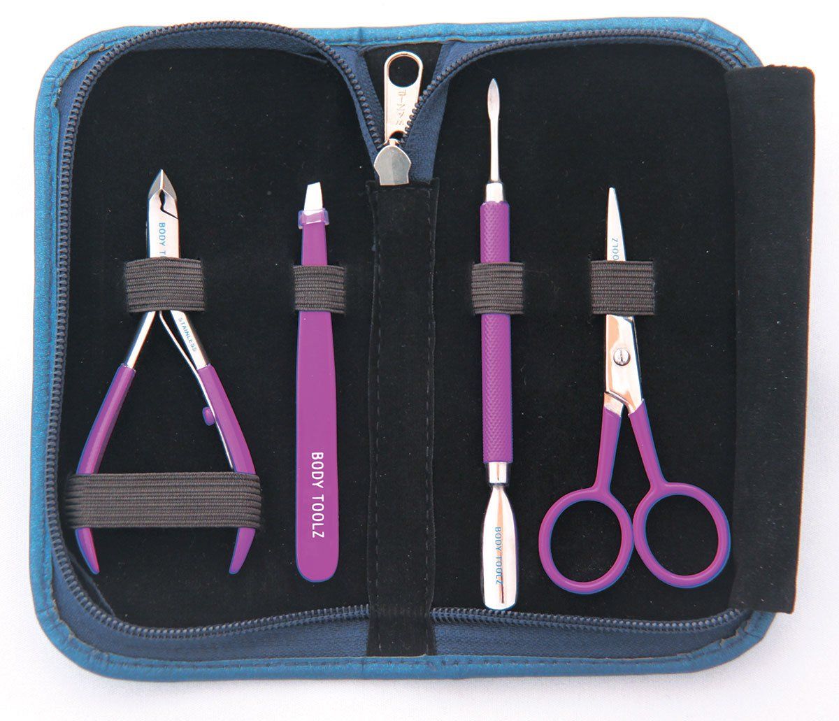 Body Toolz Neon Manicure Kit, Purple, 6 Oz