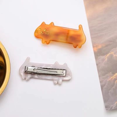 8 Pcs Cat Hair Clips Cute Small Cat Barrettes Fashion Kitty Hair Clips Sweet Cat Acrylic Resin Clips for Girl Teen Women