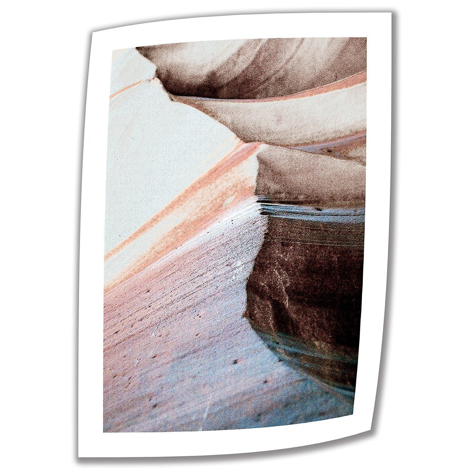 Art Wall Desert Sands Mountain 18 by 12-Inch Unwrapped Canvas Art by Linda Parker with 2-Inch Accent Border