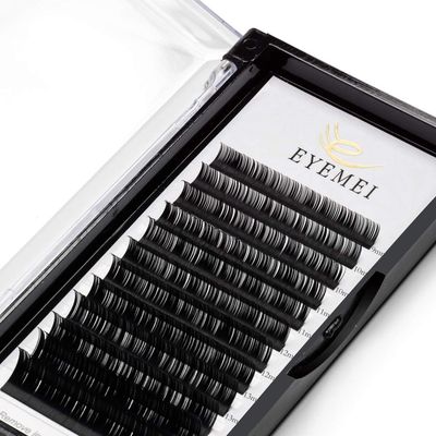 Eyelash Extensions 0.15mm D Curl 8-15mm Mixed Tray Faux Mink Individual Eyelashes Professional Light Lash Extension Perfect Supplies for Salon by EYEMEI (0.15-D-MIXED)