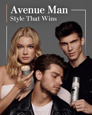 Avenue Man Max Texture Clay - Hair Products for Men (2oz) - Hair Pomade with Herbal Extracts for Wet or Dry Hair - Paraben-Free Hair Putty - Improved Formula
