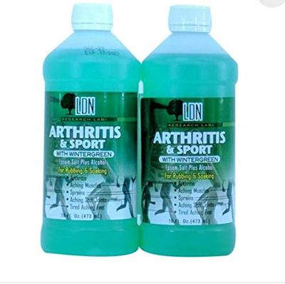 Dr.Fred Summit Arthritis &amp; Sport Epsom Salt rubbing alcohol 16oz (pack of 2)