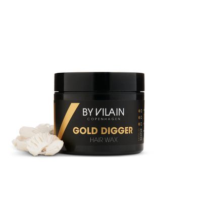By Vilain Gold Digger Hair Wax - Super Strong Hold Matte Finish Clean Cut Look Long Lasting Hair Pomade Easy to Style for Fullness & Texture Smoothing & Slick Hair Molding Wax Paste Gel for Men 65ml