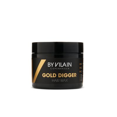 By Vilain Gold Digger Hair Wax - Super Strong Hold Matte Finish Clean Cut Look Long Lasting Hair Pomade Easy to Style for Fullness &amp; Texture Smoothing &amp; Slick Hair Molding Wax Paste Gel for Men 65ml