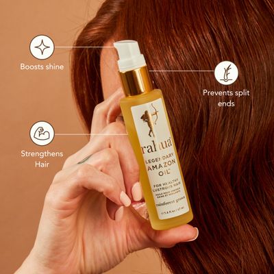 Rahua Legendary Amazon Hair Oil, 1.6 Fl Oz, Organic Plant Based Hair Care High Shine Oil for Frizz Control, Split Ends, Flyaways, Nourish &amp; Strengthen for Soft Hair, Lightweight, For All Hair Types