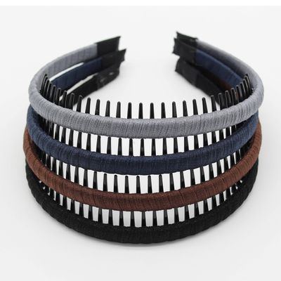 JOBAND Fashion hair Accessories Hair band headbands for women/Girls Non-slip hairband Comfy Hair Hoop Resin teeth Comb (4 Colors)
