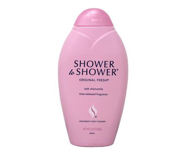 Shower to Shower Absorbent Body Powder, Original Fresh with Chamomile, 13-Ounce Bottles (Pack of 2)