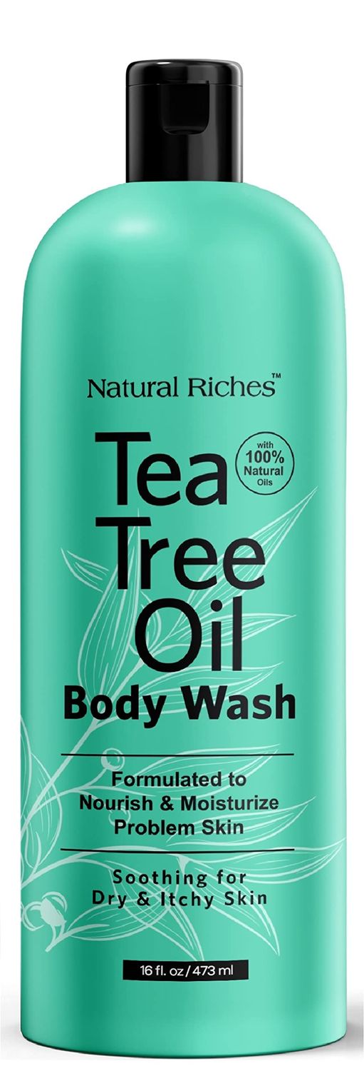 Natural Riches Tea Tree Oil Body Wash, 16 fl oz - Soothing, Calming, and Hydrating for Normal, Combination, Sensitive, Oily, and Dry sensitive skin bodywash