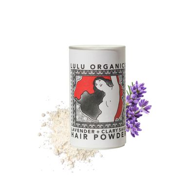 Lulu Organics Dry Shampoo and Hair Powder, All Natural, Paraben Free, Talc Free, Ideal for Oily Hair, Travel Size, Lavender and Clary Sage, 1 oz