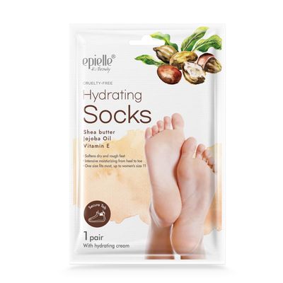 Epielle Hydrating Hand & Foot Masks (Glove & Socks 12pk) for Dry Hand, Dry & Cracked Heel | Spa Day | Shea Butter + Jojoba Oil + Vitamin E, Beauty Mothers Day Gifts