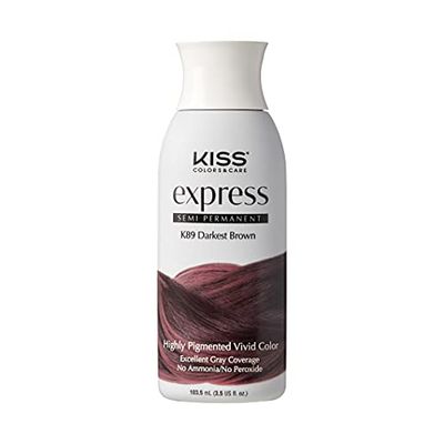 Kiss: Express Semi Permanent Hair Color - Darkest Brown K89-Darkest Brown