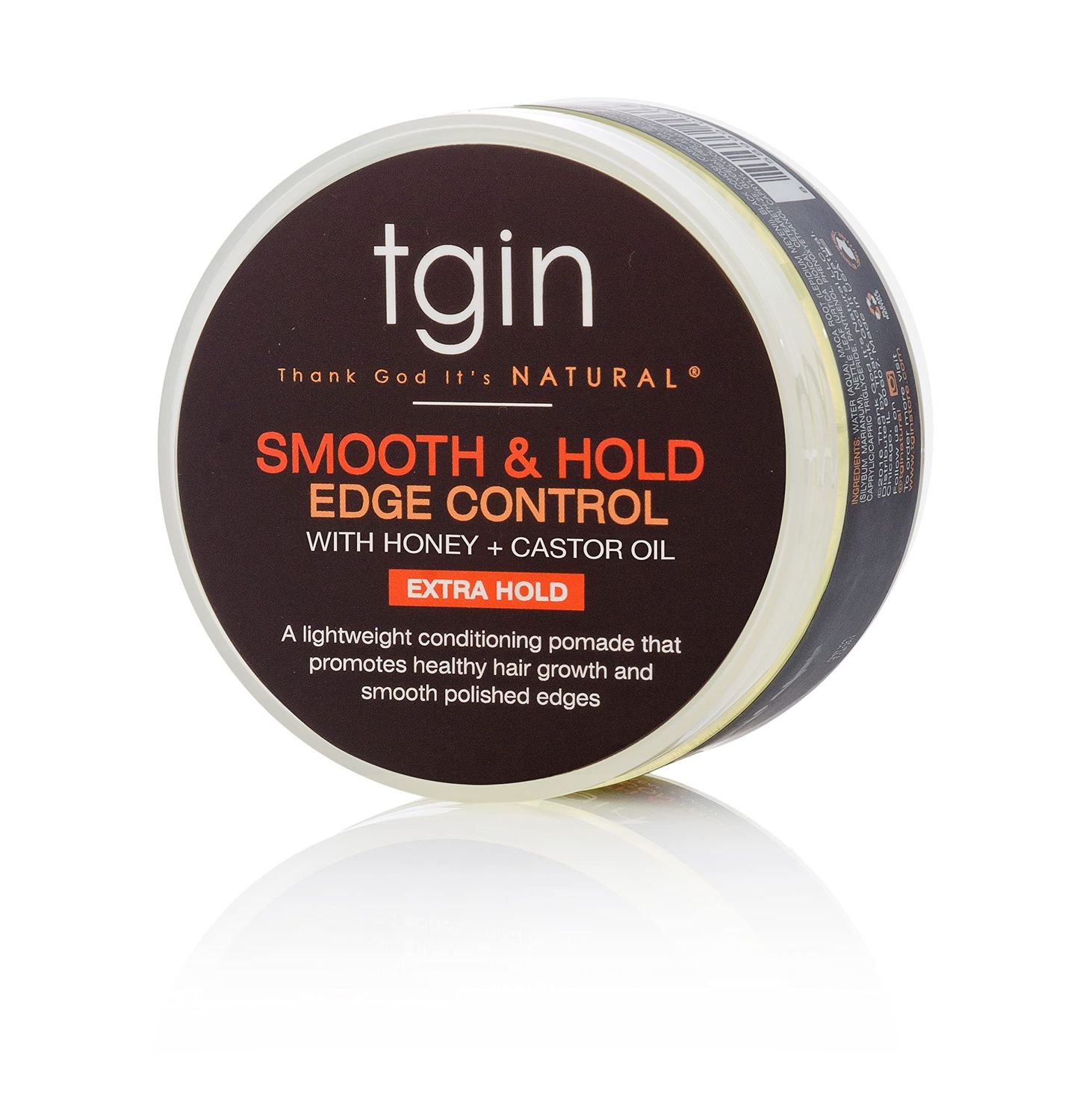 tgin Smooth &amp; Hold Edge Control infused with Honey &amp; Castor Oil for natural hair - Dry Hair - Curly Hair - 4 Oz