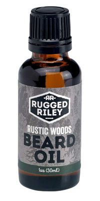 Rugged Riley by Fabulous Frannie All Natural Men's Rustic Woods Beard Oil made with Almond and Jojoba Oil, Citronella, Fir Needle, Lemon and Tea Tree Essential Oils 1oz
